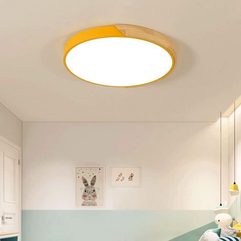 Plafonnier LED 40CM, Plafonnier en métal, Plafonnier Moderne, Lumières Décoratives Vertes, Lumière Chaude 3000K (36W) (1/5)