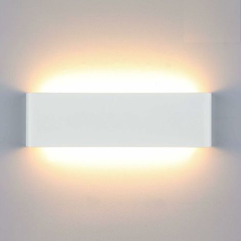 Applique Murale Interieur Lampe Murale Blanc Chaud IP44 pour Chambre Salon Escalier Couloir Salle de Bain Hôtel(30cm 12w Blanc Chaud) (1/5)
