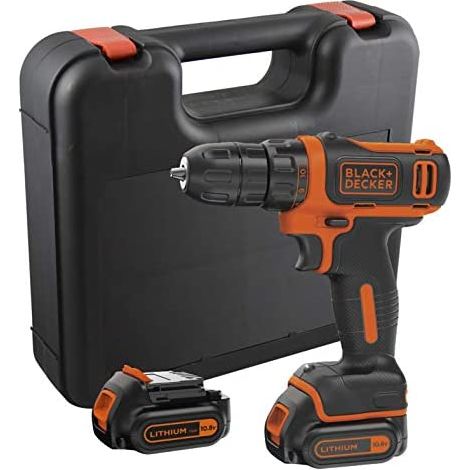 Perceuse-visseuse Black+Decker Batterie BDCDD12KB-QW 10,8 V 1,5 Ah (1/10)