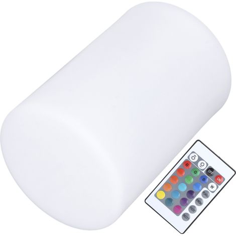 Lampe LED cylindrique RGB 16 couleurs avec télécommande, veilleuse pour bar KTV boîte de nuit (1/5)