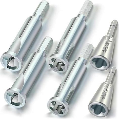 Outil de torsion de fil en 6 pièces, outil à dénuder 3/5 voies et outil à tordre les câbles, pince à dénuder et à tordre les fils, embout de torsion (1/4)