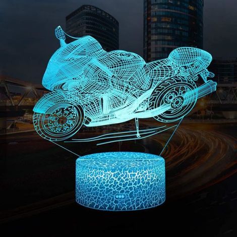 Lumières de moto - - 3D - LED 16 couleurs - Interrupteur tactile - USB/Batterie (1/5)