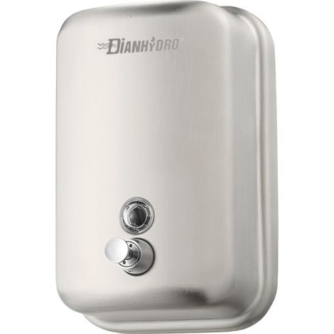 Dispenser sapone liquido in acciaio inox a parete 0,5 Lt con erogazione push (1/2)