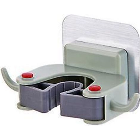 Support pour balai et serpillière de salle de bain, support robuste pour balai (1/2)