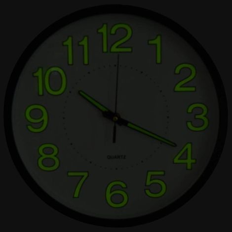 325166 vidaXL Luminous Wall Clock Black 30 cm (1/5)