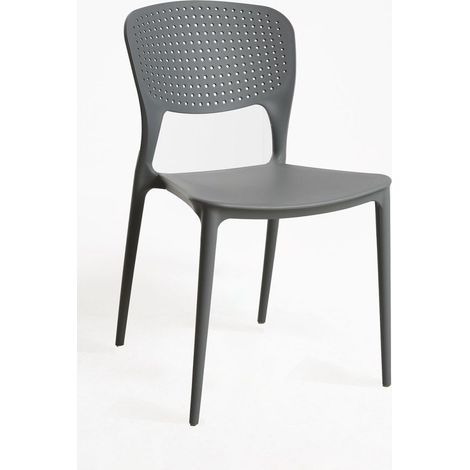 Sillas Jardín - Silla Fresk - Gris oscuro