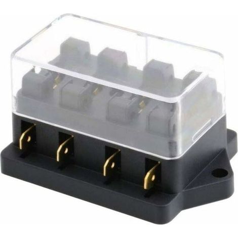 Blocs Fusible Lame Véhicule Automobile 12V 24V 4 Voies Boîte à Fusibles Voiture ATC ATO Porte Fusible Imperméable Protection (1/5)