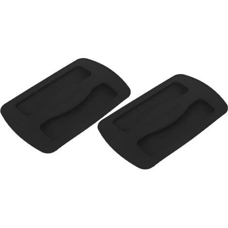 de grille pain en silicone noir en deux parties avec deux (1/5)