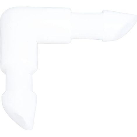 Raccord coudé à 90° en forme de L, embout cannelé, en PE, diamètre égal, adaptateur de joint de 3 mm / 0,12 po
