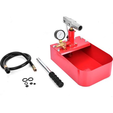 1000PSI 7MPa Manual Hydraulic Test Pump, Hand-held Pressure Tester with Long Pointed Handle for Pipe Valve Water Pressure Testing. (1/5)