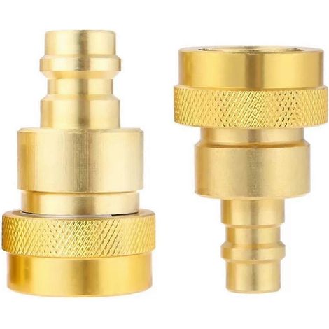 Kit de conversion R134A vers R1234yf, adaptateur rapide, connecteur haute et basse tension réglable, système de réfrigérant de climatiseurs (1/5)
