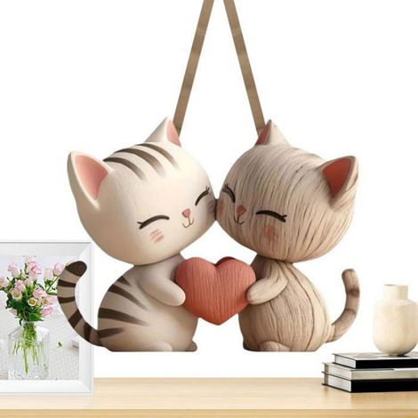 Statues de chat pour décoration d'intérieur 2D plates et amusantes en forme d'animal en bois pour Halloween fê OBJET DECORATIF SEXY (1/5)