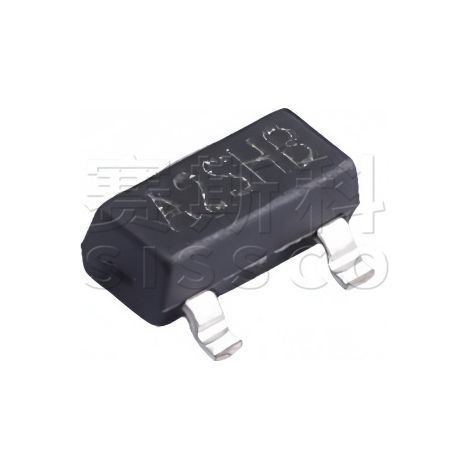 TWGMC SI2302 surface mount transistor, A2SH SOT-23 screen-printed N-channel MOSFET, electronic component chip, 5 units shipped.