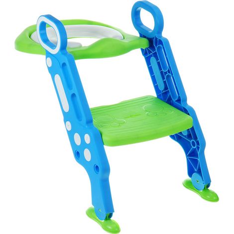 Réducteur de Toilette Siège De Toilette Pliable Pour Enfant De 1–7 ans-BLEU LAVENTE (1/4)
