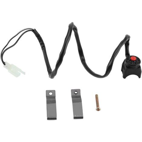 QORVA-Interrupteur de démarrage à bouton-poussoir, interrupteur à klaxon, interrupteur universel à bouton de klaxon arrêt guidon 22mm pour moto