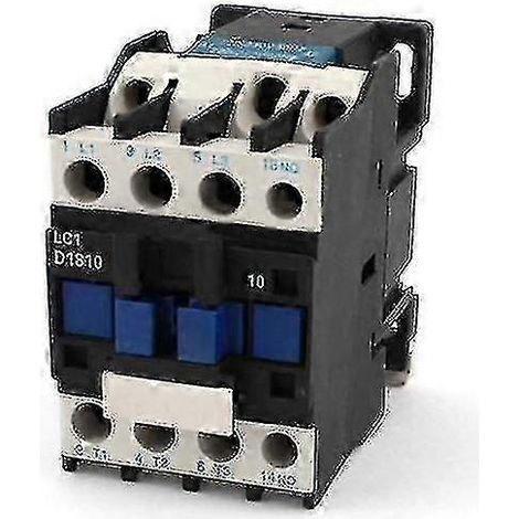 Contacteur Tripolaire 220V 18A 1NO 50/60Hz Noir Relais Moteur Triphasé (1/4)