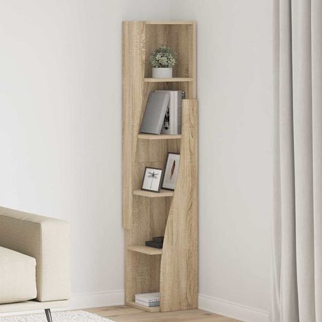 Eckschrank Sonoma-Eiche 27,5x27x140cm Holzwerkstoff (1/5)