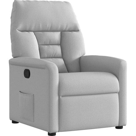 vidaXL Fauteuil inclinable gris nuage tissu (1/5)