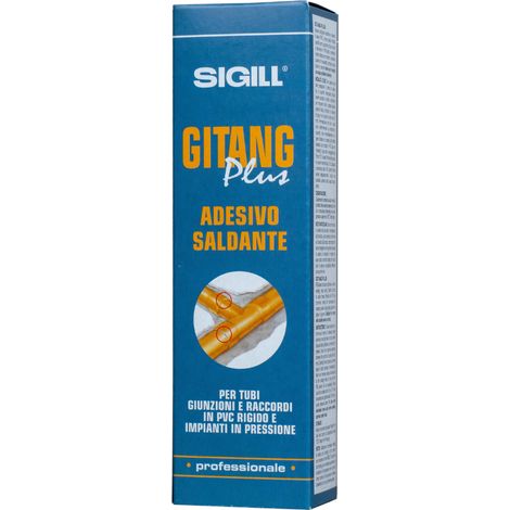 Adesivo trasparente gitang plus incollaggio tubi plastica pvc a pressione 125gr (1/5)