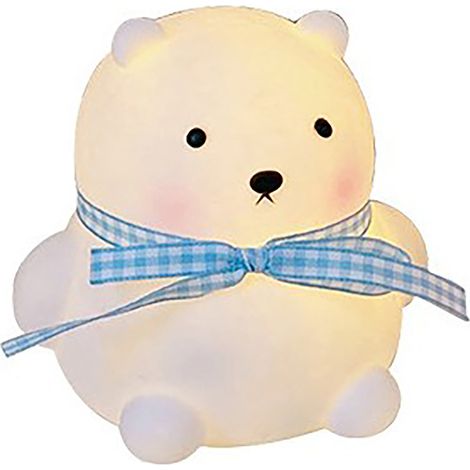 Veilleuse LED ours mignon, lumière douce et tamisée, lampe de chevet écoénergétique pour chambre dortoir (1/5)