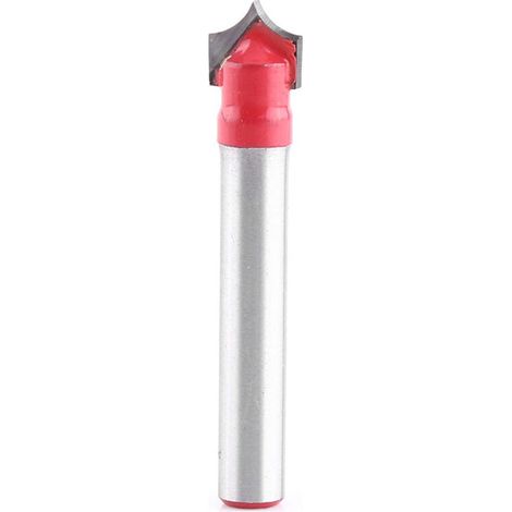 Fraise à rainurer CNC 6 mm – Lot de 4 embouts en acier trempé, diamètre 8 mm, finition rouge – Pour usinage précis sur bois/métal (1/5)