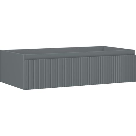 Mexen Rivel Badezimmer-Unterschrank 90 cm, 1 Schublade, gerillt, Graphit matt - 91A20-09023-1-BF66 (1/5)
