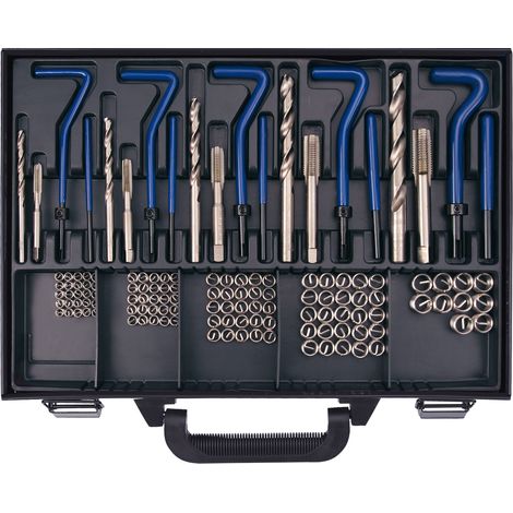 SW-Stahl 84015L Gewindereparatursatz M5 - M12, 130teilig in Metallkassette
