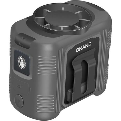 Ventilatore portatile, torcia ricaricabile da 15.000 mAh, versatile, con luce, per andare in bicicletta, camminare, viaggiare e (1/2)