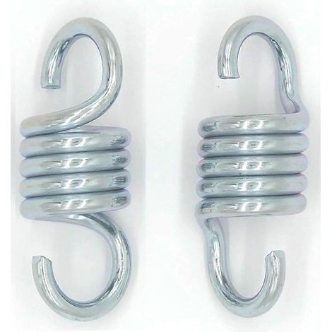 2 crochets de suspension robustes pour fauteuil suspendu à ressort, hamac ou chaise haute (taille S) (1/5)