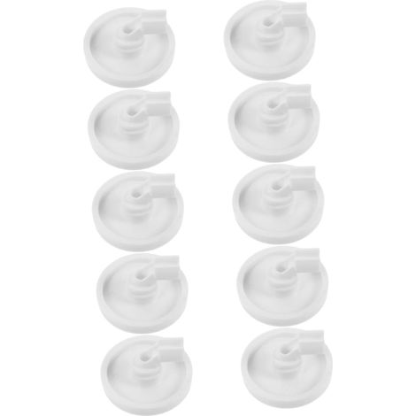10pièces Goujons et Roulettes pour Panier Inférieur de Lave-vaisselle Kit de Remplacement Plastique pour Réparations Rechange (1/5)
