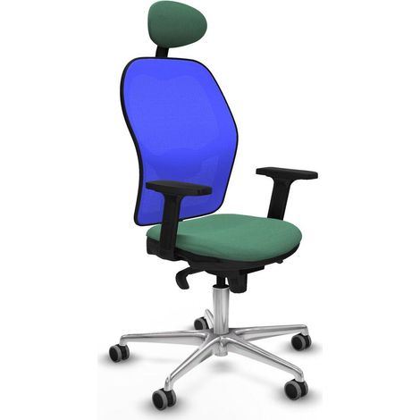 piqueras-y-crespo Jorquera chaise bureau bleu ergonomique (1/3)