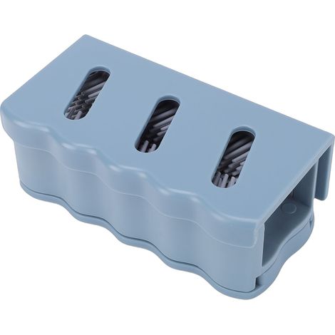 Attrape-cheveux réutilisable en silicone pour paroi de douche et baignoire, gris (1/5)