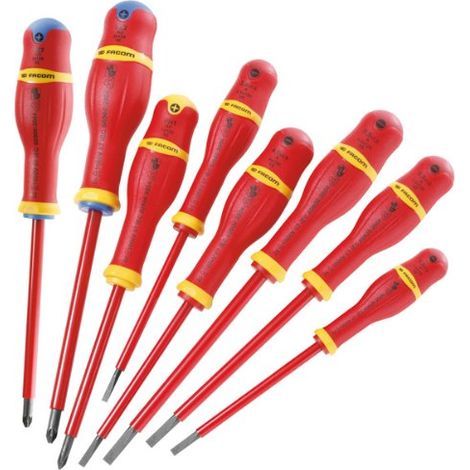 Set di 8 cacciaviti Protwist isolati 1000 Volt FACOM - ATD.J8VE