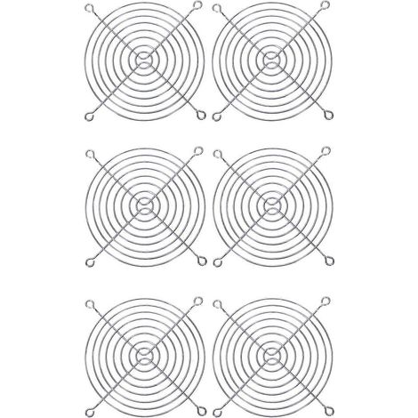 Six protège-doigts pour câbles, compatibles avec les ventilateurs de boîtier d'ordinateur de 120 x 120 mm. (1/5)
