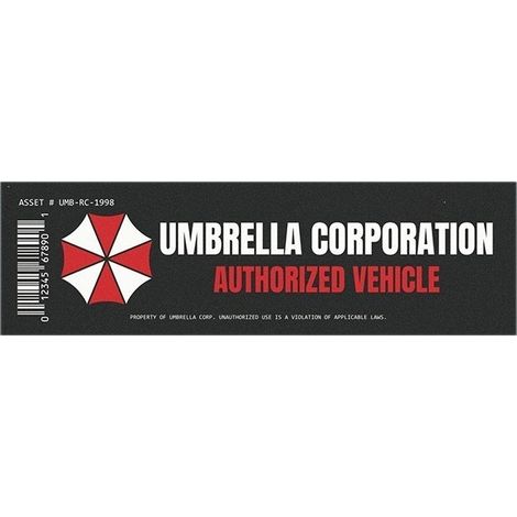 Resident Evil Umbrella Corp Bumper Magnet - Resident Evil Car Magnet