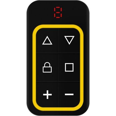 Télécommande de porte de garage multifréquence 8 canaux, 2 pièces, 430,5 MHz, duplicable, identification automatique, jaune (1/4)