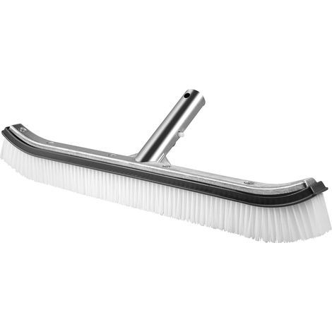 Cepillo de aluminio de 45 cm (18") de primera calidad para piscinas, spas, bañeras, paredes, azulejos, suelos, etc. (Gris) (1/5)