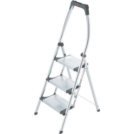 hailo-4303-201-mini escalera de aluminio livinstep plus (3 peldaños)