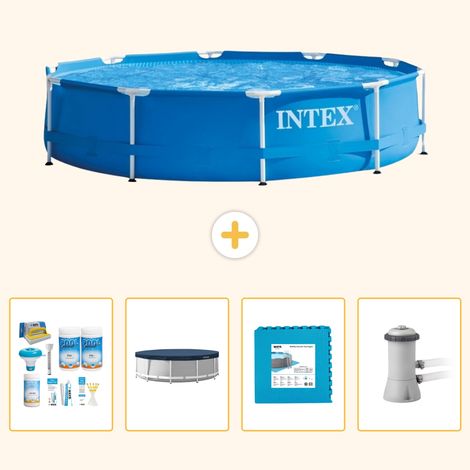 Intex Piscine Tubulaire Ronde - 366x76 cm - 5-pièces S66 (1/5)