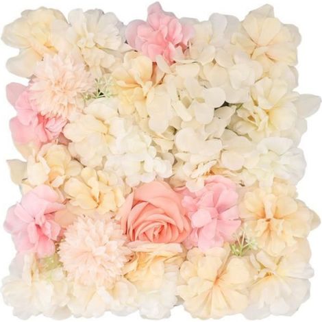 Panneaux Muraux Fleurs - Soie - Décoration Murale Intérieur - Panneau Floral Artificiel - 1 Pièce (1/4)