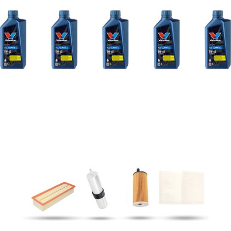 Kit tagliando 4 FILTRI e 5L OLIO compatibile con Bmw x3 (F25) 20dx 140kw dal 2014 al 2017 (1/5)