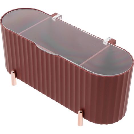 Makeup Organizer and Sanitary Napkin Container Plastic with