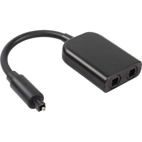 Adaptateur de câble audio numérique Toslink à fibre optique, répartiteur 1 vers 2 (1/5)