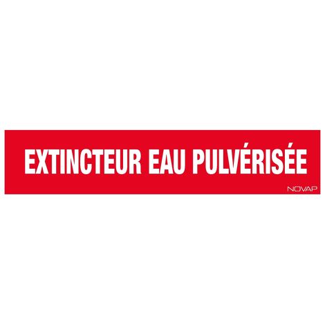 Panneau Extincteur eau pulverisée - Rigide 330x75mm - 4120416