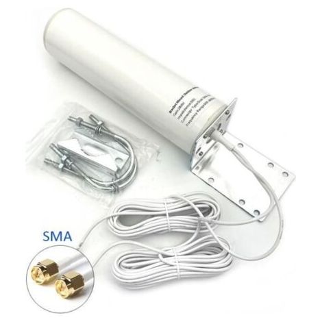SMA-Stecker – 4G/5G-Außenantenne 698–3800 MHz, 28 dBi, SMA-Stecker, externer Hohlstecker für WLAN-Router