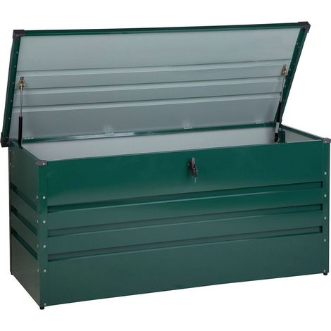 Aufbewahrungsbox CEBROSA 132 cm 62 cm Dunkelgrün