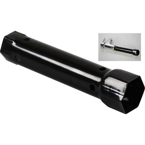 2-in-1 Socket Wrench, Durable and Multifunctional Sink Faucet Installation and Repair Tool for Kitchen Bathroom Faucets (Carbon Steel, Black) (1/5)