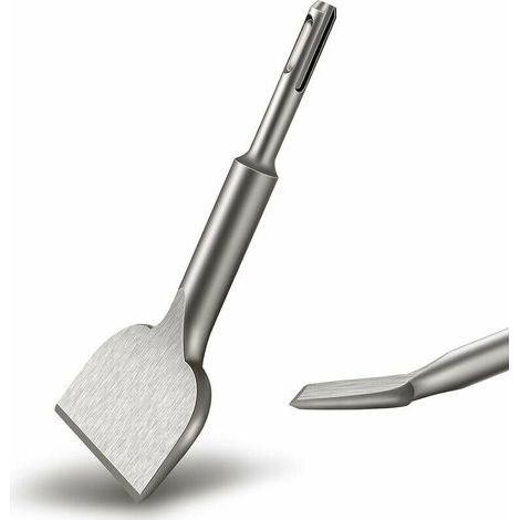 VURAHOME - Burin SDS PLUS Carrelage, 165mm x 75mm Série d'élargissement de Haute Qualité, Ciseau à Tuiles Courbé Ciselé pour la Céramique et Les Carreaux de Sol (1/3)
