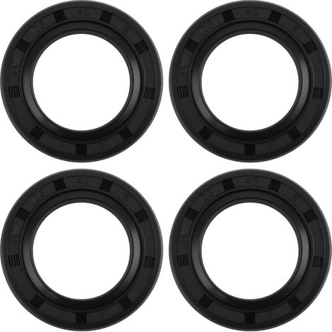 Lot de 4 joints d'huile d'arbre TC en caoutchouc NBR 25 x 40 x 8 mm compatibles avec les roulements de machines industrielles et agricoles (1/5)