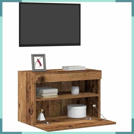 862206 Meuble TV mural Bois ancien 60 x 30 x 40 cm Bois d'ingénierie (1/5)